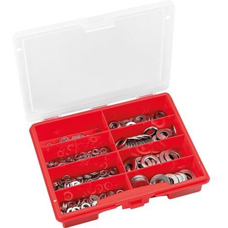 Mallette d’assortiment de rondelles DIN 125 inox A2, 435 pièces