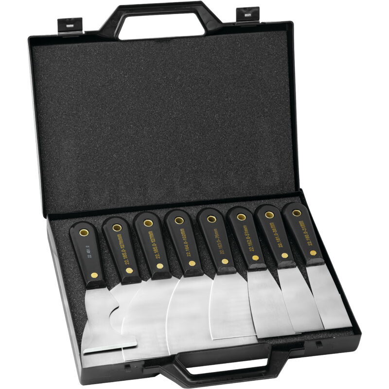 Mallette Mondelin avec 7 spatules et 1 couteau multi-usages