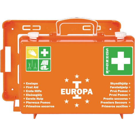 Mallette de premiers secours EUROPA I l.310xH210xP130env. mm orange SöhNGEN