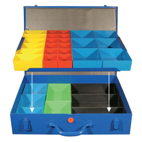 Mallette de rangement l.440xP330xH95 mm 32 compartiments