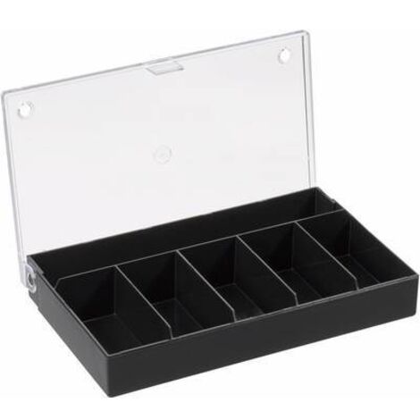 Mallette de rangement séparations fixes Hüfner Dübel 800004 (L x l x H) 164 x 31 x 101 mm Nombre de compartiments: 6 1 pc(s) C77771