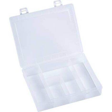 MALLETTE DE RANGEMENT SÉPARATIONS FIXES HÜNERSDORFF 606120 (L X L X H) 180 X 140 X 40 MM NOMBRE DE COMPARTIMENTS: 5 1 PC(S)