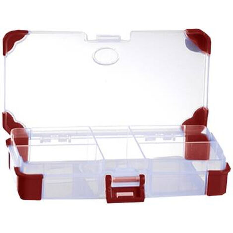 Mallette de rangement séparations fixes VISO JAP14070RE (L x l x H) 140 x 70 x 30 mm Nombre de compartiments: 5 1 pc(s)