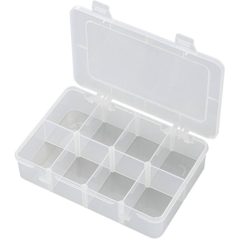 Tru Components - boîte de rangement séparations variables EKB-210 1566601 (l x l x h) 181 x 117 x 39 mm nombre de comparti