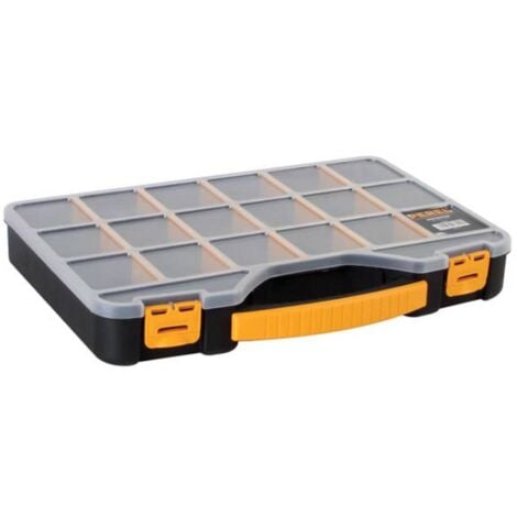 Mallette de rangement Velleman OMR18 (L x l x H) 415 x 286 x 61 mm Nombre de compartiments: 18 1 pc(s) Q305812