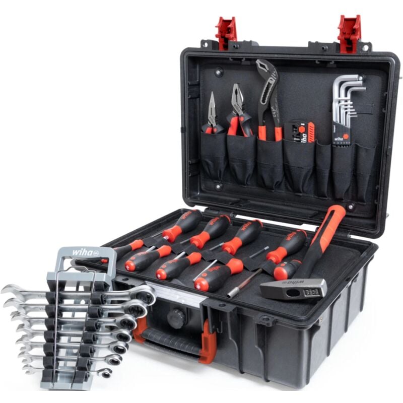 Caisse à outils WIHA - 46 pièces – Kit de base L pour mécanicien - 45256
