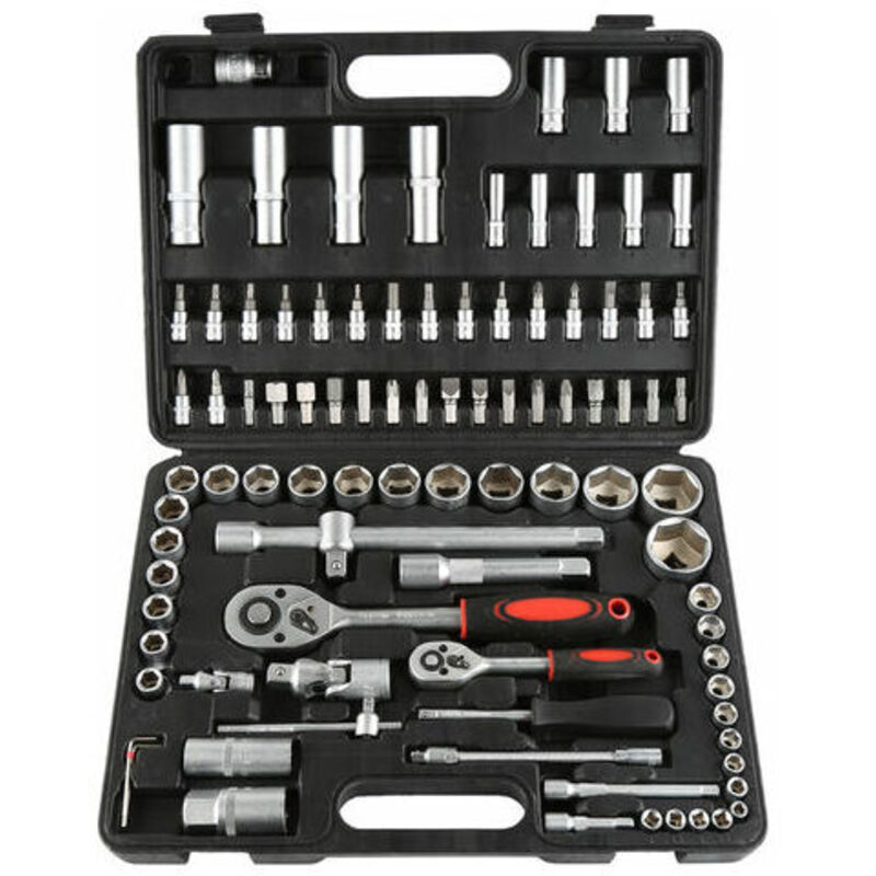 Mallette à Outils 94 pcs - Acier au Chrome-Vanadium - de Réparation