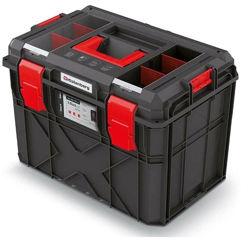 Mallette à outils avec organiseur Boîte à outils Boîte à outils avec porte-outils étanche à la poussière 546 x 380 x 407 mm