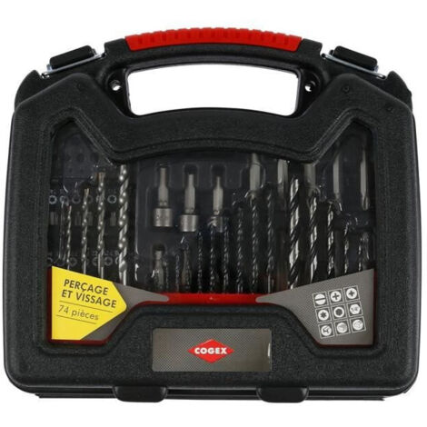 MALLETTE PERCAGE VISSAGE 74PCS COGEX
