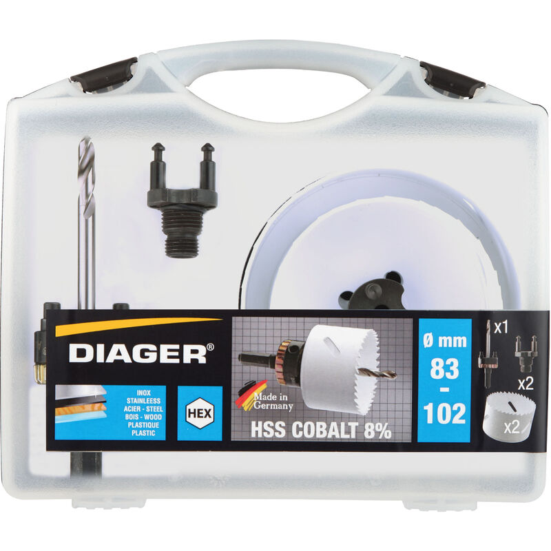 Diager - Mallette scie cloche quick lock 5pcs - 651E