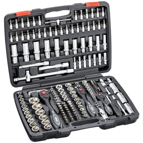 Mallette vigor jeu de cles a douilles - 172 outils