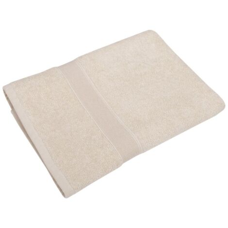 MALLOS Frottee-Badetuch aus Baumwolle, 70 x 140 cm, Art.-Nr. 62322, Farbe Cappuccino-Beige