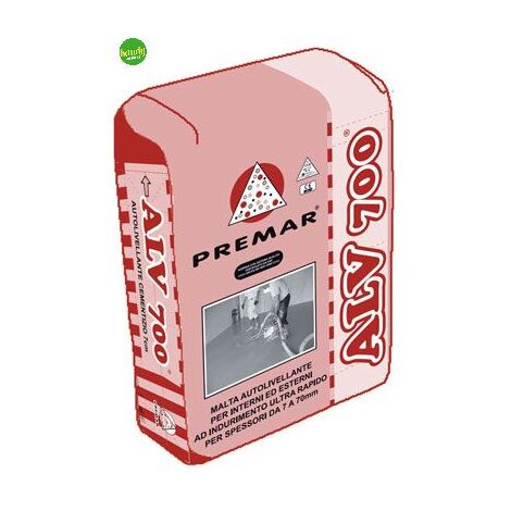 Malta autolivellante Premar kg 25 grigio 56 x 36 x 7 cm