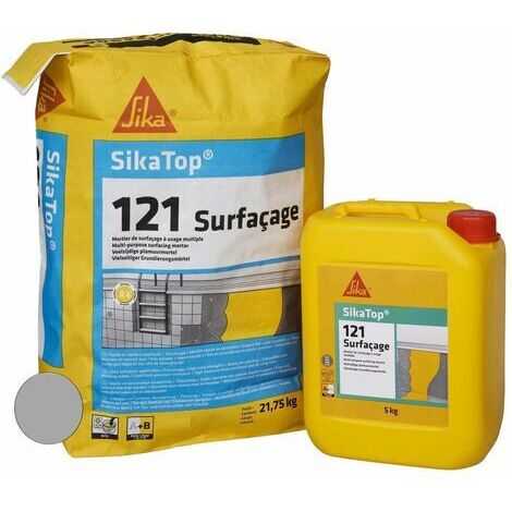 Malta bicomponente SIKA Sikatop 121 Surfacing - Grigio - 26.75kg