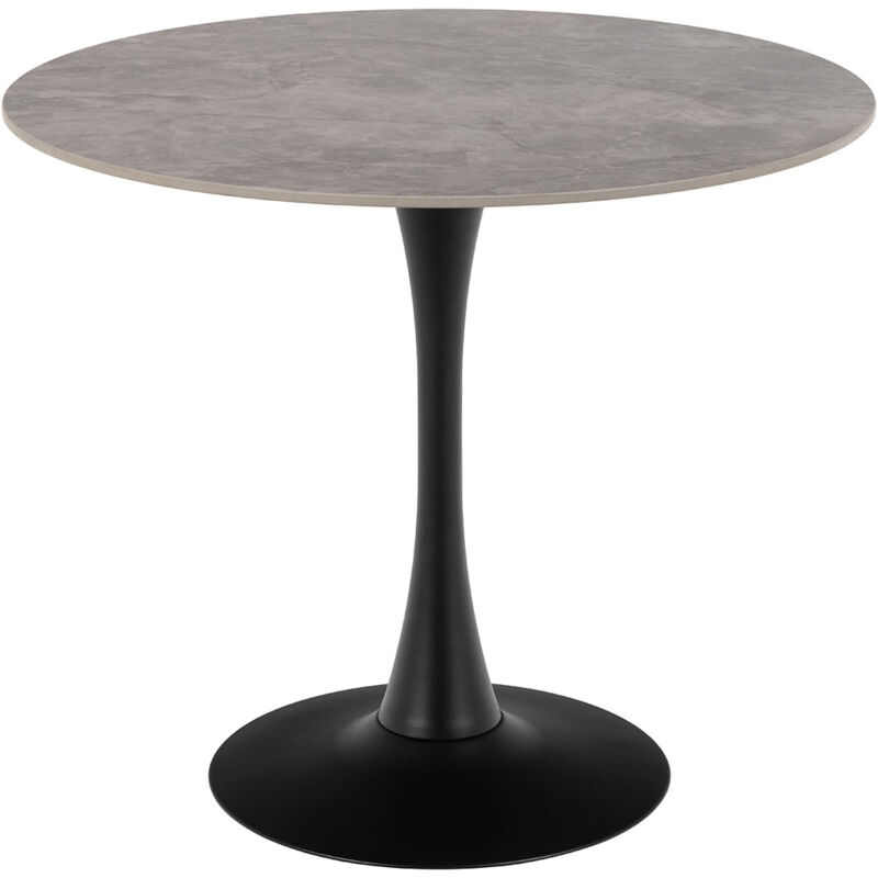 Ebuy24 Malta Esstisch 90x90cm Grau.