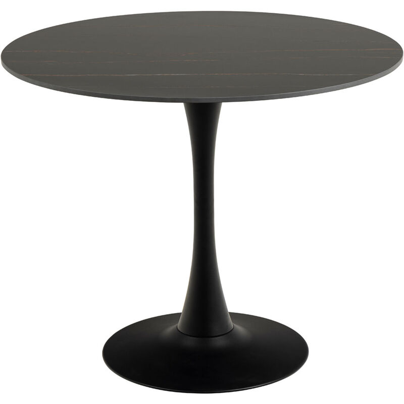 Ebuy24 Malta Esstisch 90x90cm Schwarz.