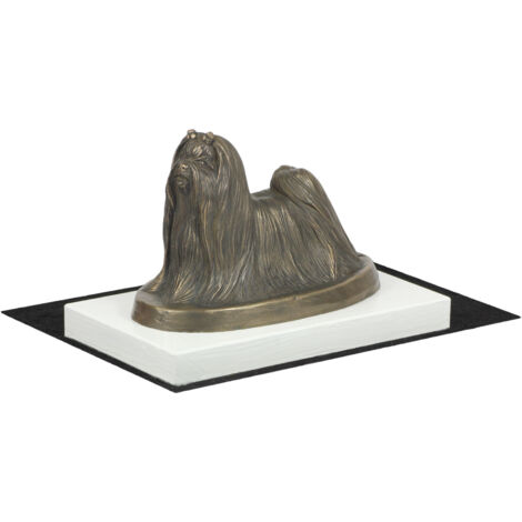 Maltais, Bichon Maltais, Maltais - statuette de chien, figurine sur socle blanc, trophée pour une exposition canine de la marque Art-Dog