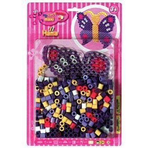 Malte Haaning Plastic A/S Hama® Bügelperlen Maxi - Blisterset Schmetterling - 1 Stiftplatte Schmette