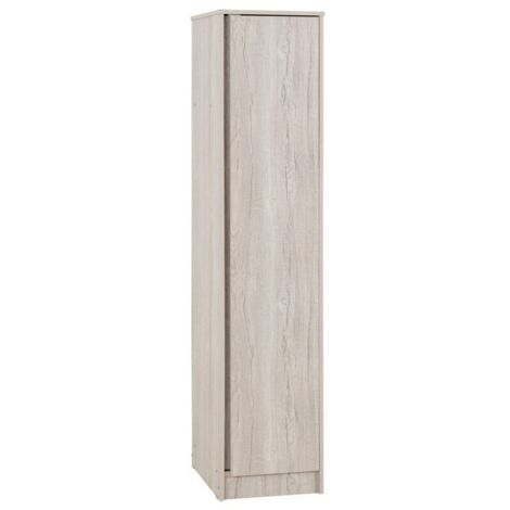 Malvern 1 Door Wardrobe - L50.5 x W40 x H180 cm - Urban Snow