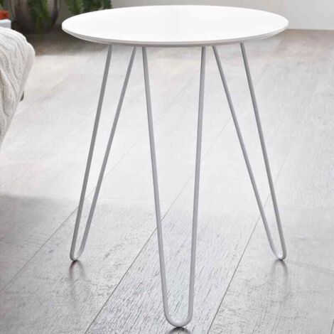 Malvern Hairpin Leg Side Table White G346624 White