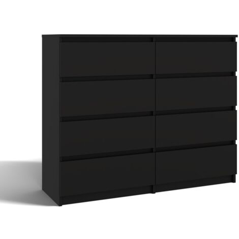 Malwa M8/120 Kommode, SCHWARZ