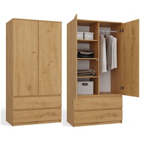 Malwa SS-90 Kleiderschrank, ARTISAN OAK