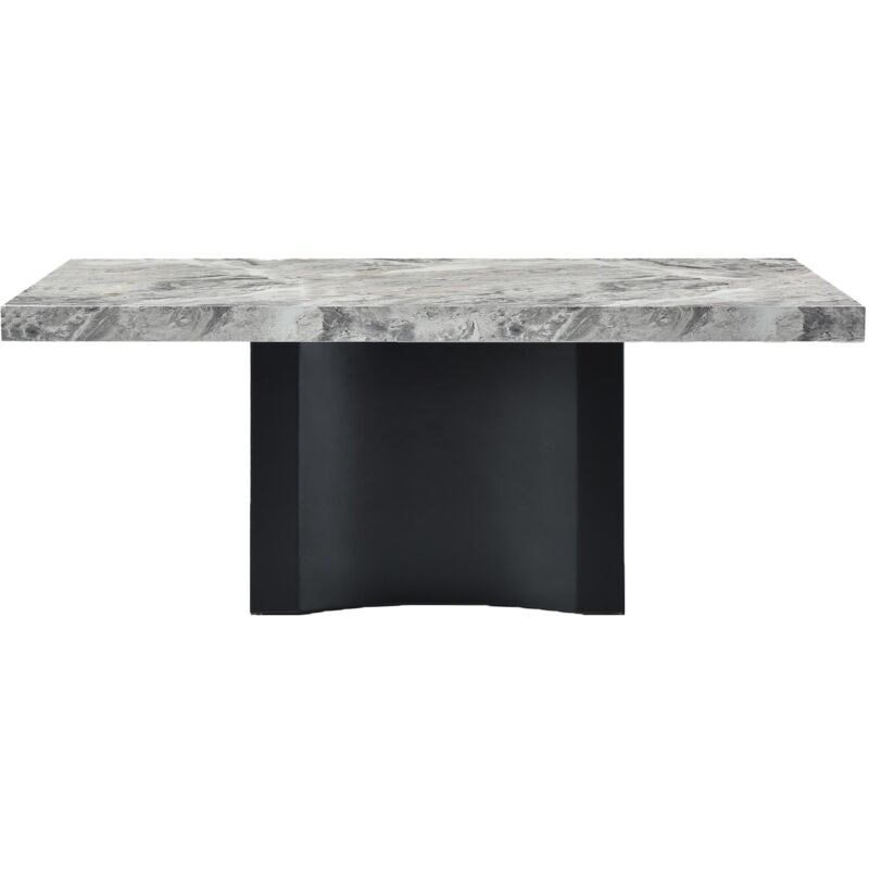 Mobilier Deco - malya - Table à manger marbre d'ingénierie gris
