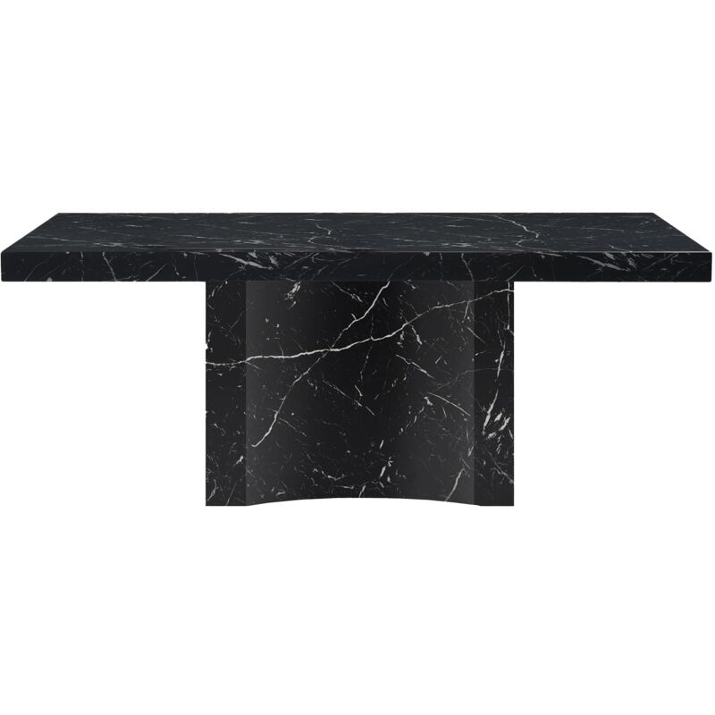 Mobilier Deco - malya - Table à manger marbre d'ingénierie noir
