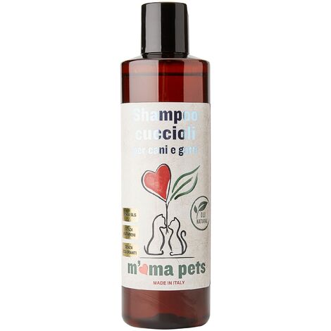 Mama Pets Shampoo Delicato per Cani e Gatti sia Cuccioli che Adulti, anche per Cute Sensibile o Arrossata, 250ml