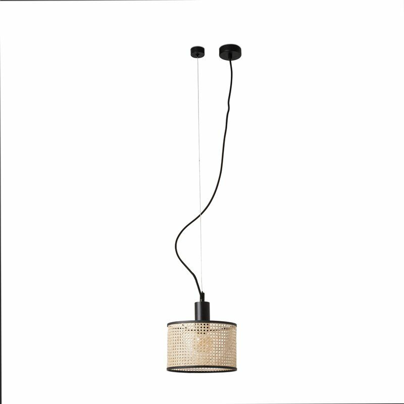 

Lampara colgante Mambo 64314-47 Negro/Ratan - Faro Barcelona