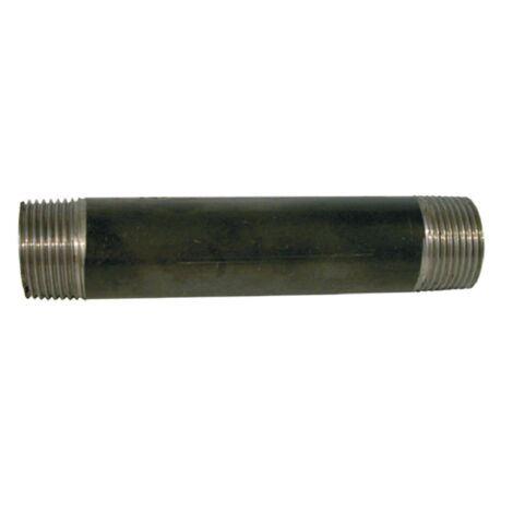 Mamelon acier galva double mâle - Diamètre : 1/2'' - Longueur : 100 mm