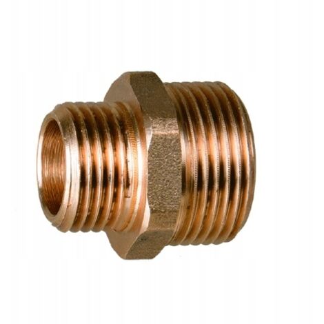 Mamelon de réduction en laiton Réduction 1 x 3/4 AQUER