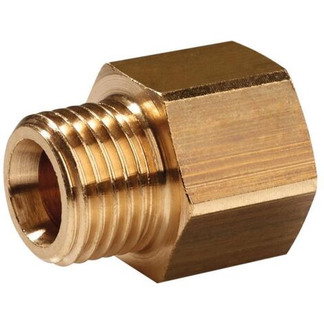 Mamelon de réduction laiton filetage extérieur G 1/4 po. filetage intérieur G 1/8