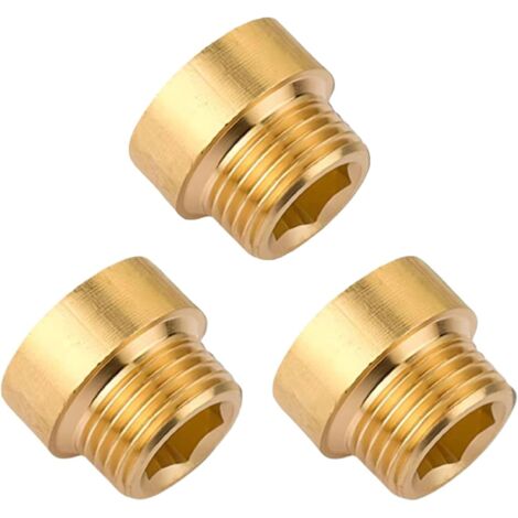 Mamelon double G1/2" (Ø 20mm) laiton mâle,4 pièces hexagonal G1/2"M/M,Raccord de jonction 2 x M Raccord fileté,Double mamelon Raccords en convient pour l'eau potable Rallonge Robinet G1/2 10 mm