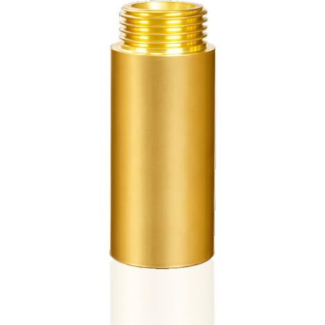 Mamelon double G1/2" (Ø 20mm) laiton mâle,4 pièces hexagonal G1/2"M/M,Raccord de jonction 2 x M Raccord fileté,Double mamelon Raccords en convient pour l'eau potable Rallonge Robinet G1/2 50 mm