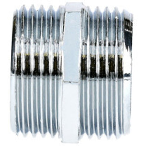 Mamelon double mâle 12/17 chromé - GARIS - D04002C