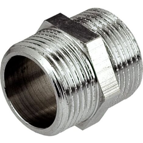 Mamelon en laiton chromé 1/2"