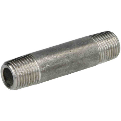 Mamelon fileté Inox à visser MM1 1/4- Lg 60 mm