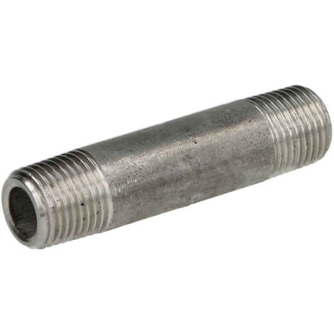 Mamelon fileté Inox à visser MM1/2 - Lg 250 mm