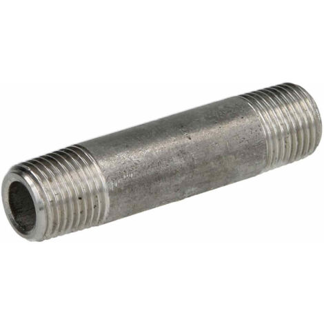 Mamelon fileté Inox à visser MM1/8 - Lg 200mm