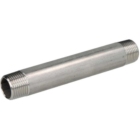 Mamelon fileté Inox à visser MM2 1/2 - Lg 150 mm