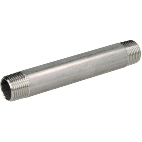 Mamelon fileté Inox à visser MM3 - Lg 120 mm