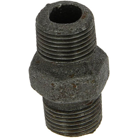 Mamelon fonte malléable noire 12x17 (3/8")