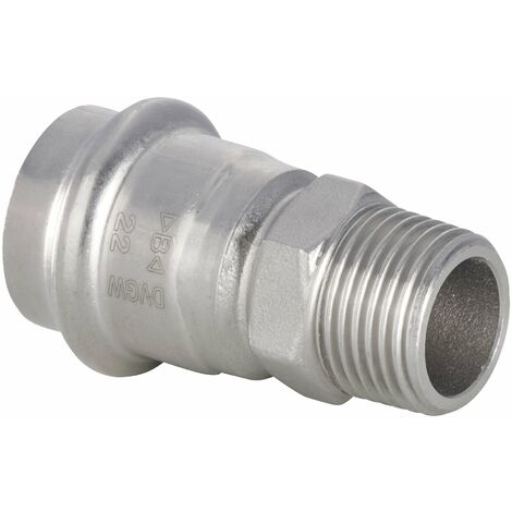 Mamelon Inox 316 à sertir femelle Ø28 - mâle 1"