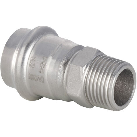Mamelon Inox 316 à sertir femelle Ø42 - mâle 1"1/2