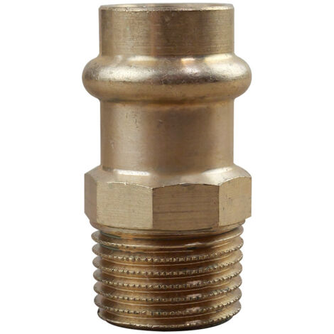 Mamelon laiton à sertir et visser Femelle Ø15- Mâle 1/2'' (15/21)