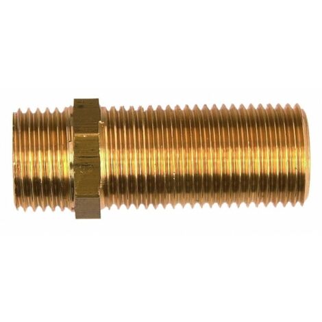 Mamelon laiton égal à visser mâle mâle 1 long - 1/2" - DUMONT