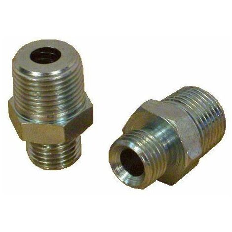Mamelon laiton mâle 1/4'' à 3/8'' – Raccordement flexible fioul – Orifice conique pour installation professionnelle - 8x13-12x17