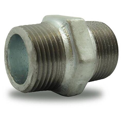 Mamelon mâle/mâle en fonte malléable 3/4''