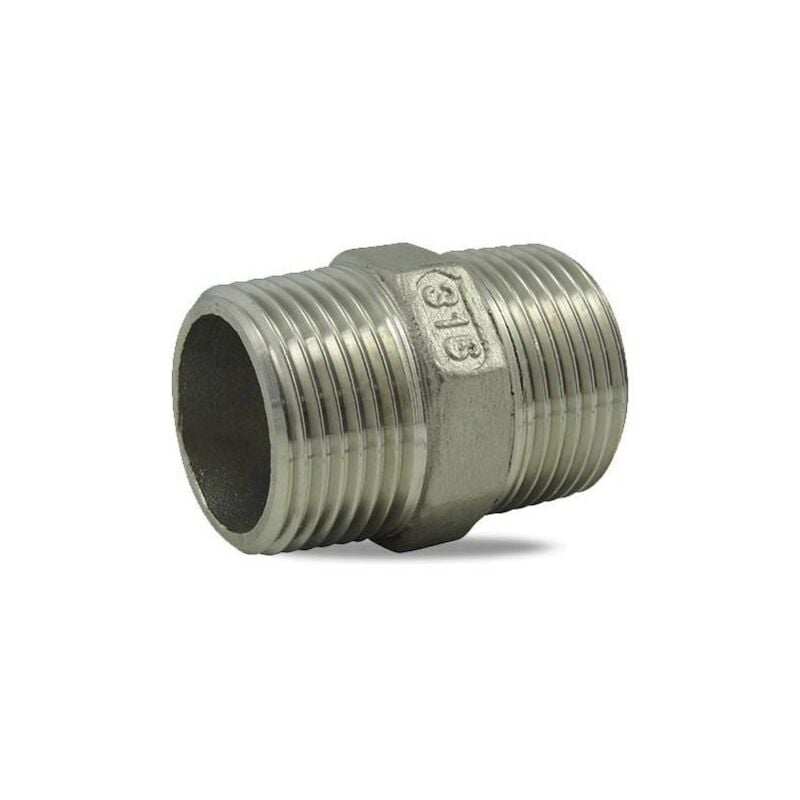 Ezfitt - Mamelon male/male en inox 316 2''1/2